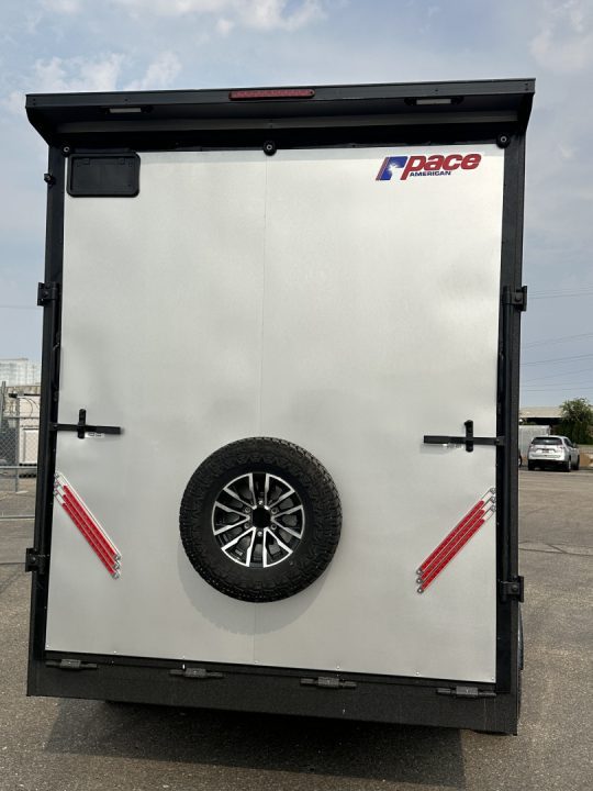 New 2025 Pace American 7.5 x 16 Moab Flat Top Sloped V-Nose Enclosed UTV Trailer 10K Cargo / Enclosed Trailer