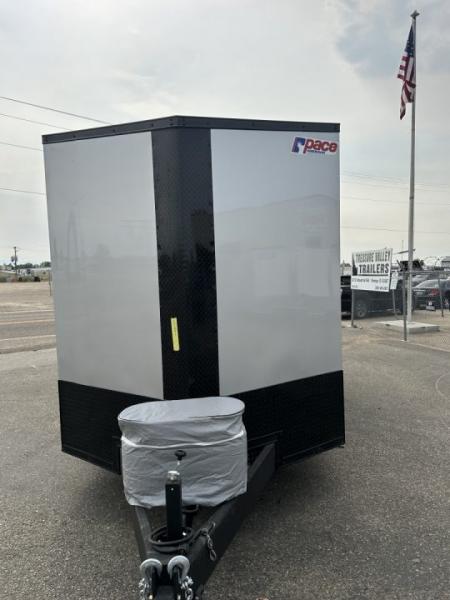 New 2025 Pace American 7.5 x 16 Moab Flat Top Sloped V-Nose Enclosed UTV Trailer 10K Cargo / Enclosed Trailer