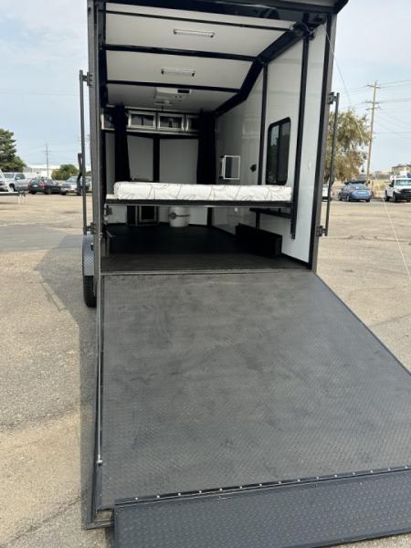 New 2025 Pace American 7.5 x 16 Moab Flat Top Sloped V-Nose Enclosed UTV Trailer 10K Cargo / Enclosed Trailer