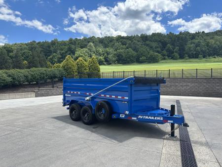 New PJ Trailer 14' Low-Pro Dump - 48" Sides (DV)