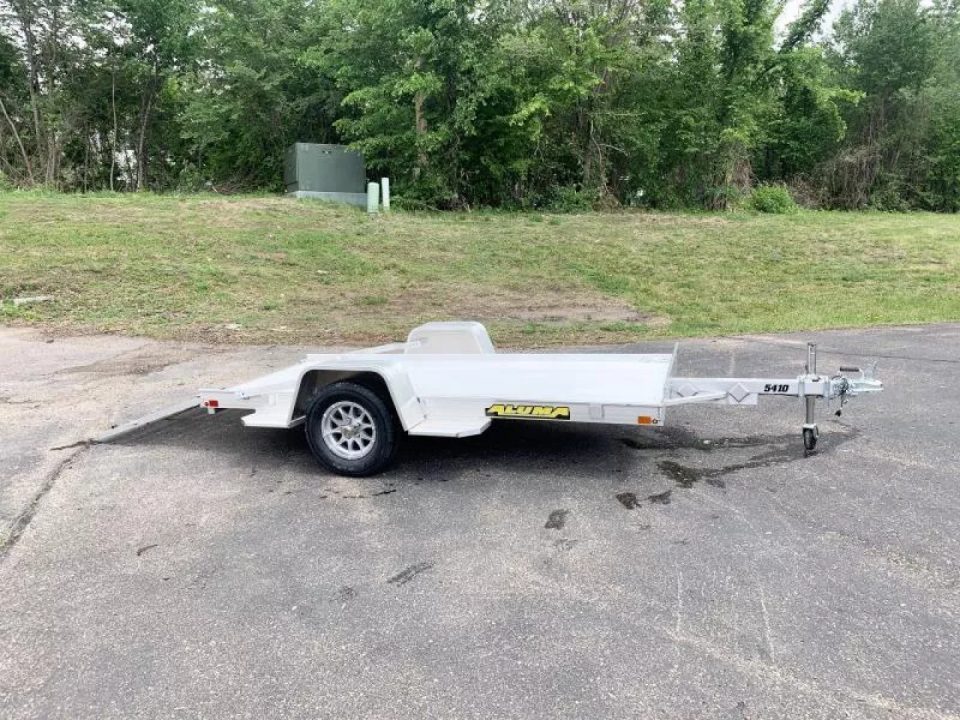 New Aluma 54x10 Open Aluminum Utility Trailer - Full Tailgate