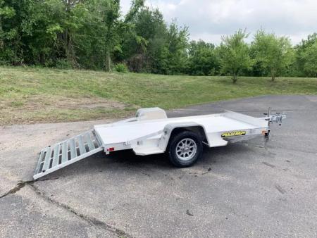 New Aluma 54x10 Open Aluminum Utility Trailer - Full Tailgate