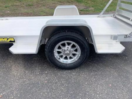 New Aluma 54x10 Open Aluminum Utility Trailer - Full Tailgate