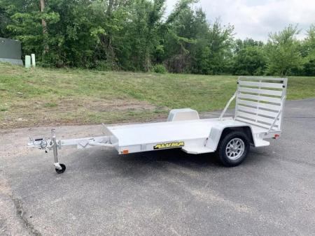 New Aluma 54x10 Open Aluminum Utility Trailer - Full Tailgate