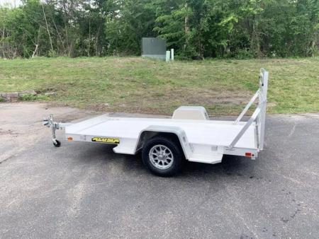 New Aluma 54x10 Open Aluminum Utility Trailer - Full Tailgate