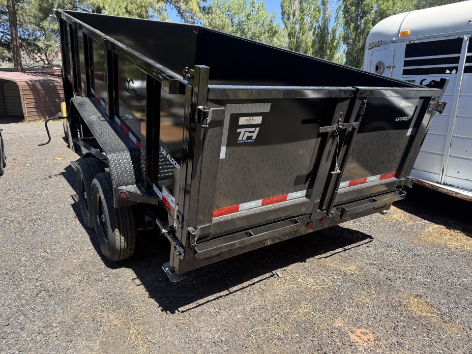 New 2026 Top Hat Trailers 7'X14' Gooseneck Dump Trailer 14000 lb G.V.W. 3' Sides Dump Trailer