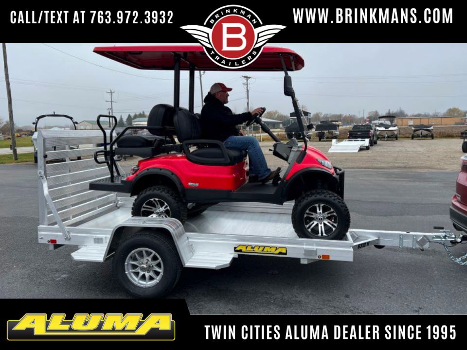 New Aluma 63X10 HEAVY Open Utility Trailer w/ Full Rear Ramp!