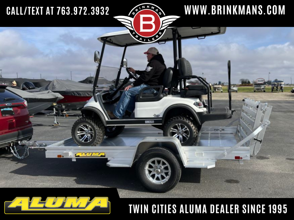 New 2027 Aluma 68x10 Utility Trailer - Bi Fold Tailgate!