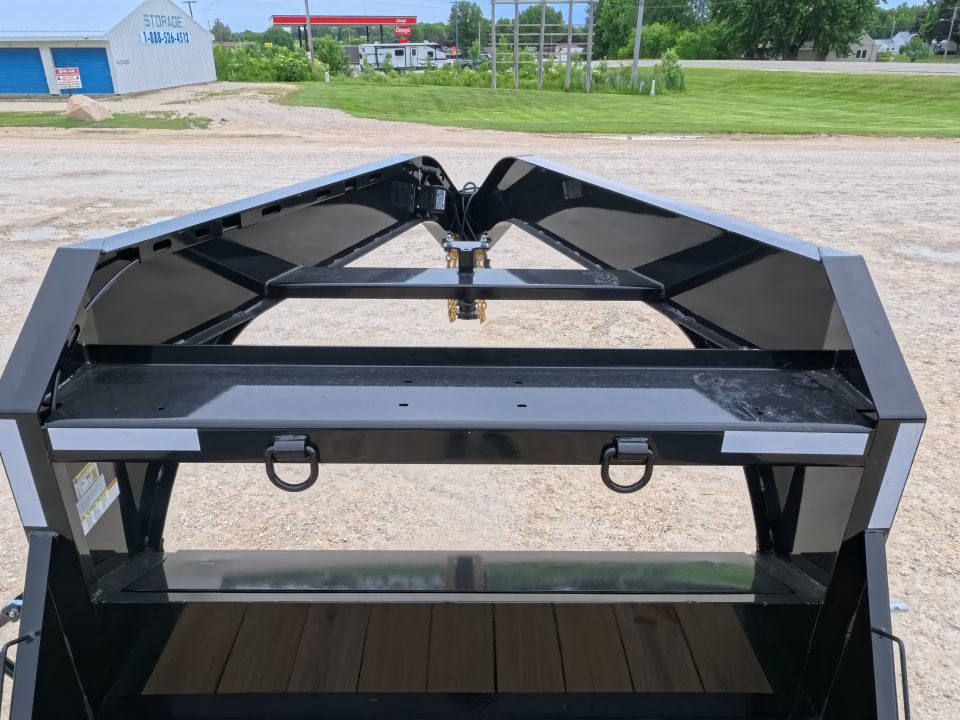 New 2027 Iron Bull 102" x 30' (26 +4) Equipment Trailer with 2)10K Spring Axles, Electric Brakes, 4' Self Cleaning Dove Tail and 4' Rampage Ramps
