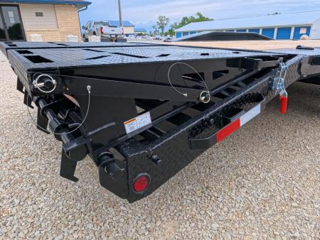 New 2027 Iron Bull 102" x 30' (26 +4) Equipment Trailer with 2)10K Spring Axles, Electric Brakes, 4' Self Cleaning Dove Tail and 4' Rampage Ramps
