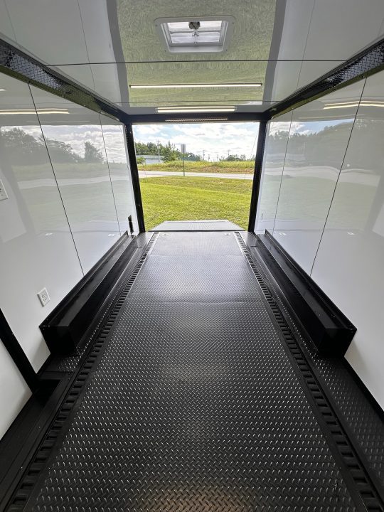 New 2026 Luxe 8.5x16 Race Trailer-Finsihed Interior-5200LB Torsion Axle -RECESSED E-TRACK- Blackout Package