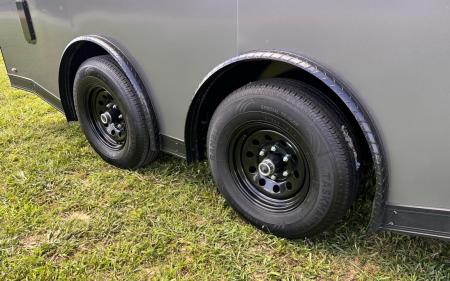 New 2026 Luxe 8.5x16 Race Trailer-Finsihed Interior-5200LB Torsion Axle -RECESSED E-TRACK- Blackout Package