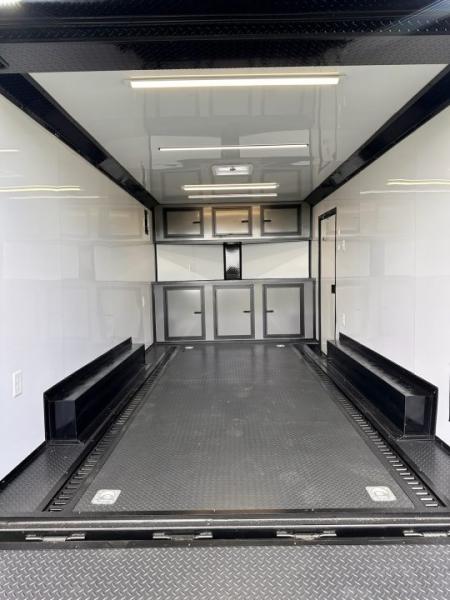 New 2026 Luxe 8.5x16 Race Trailer-Finsihed Interior-5200LB Torsion Axle -RECESSED E-TRACK- Blackout Package