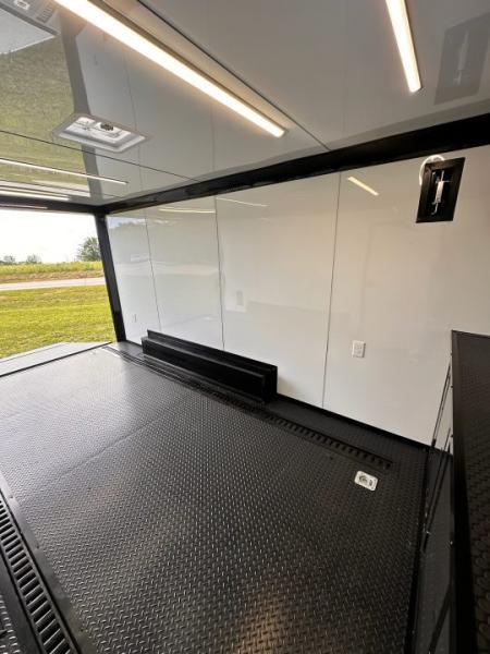 New 2026 Luxe 8.5x16 Race Trailer-Finsihed Interior-5200LB Torsion Axle -RECESSED E-TRACK- Blackout Package