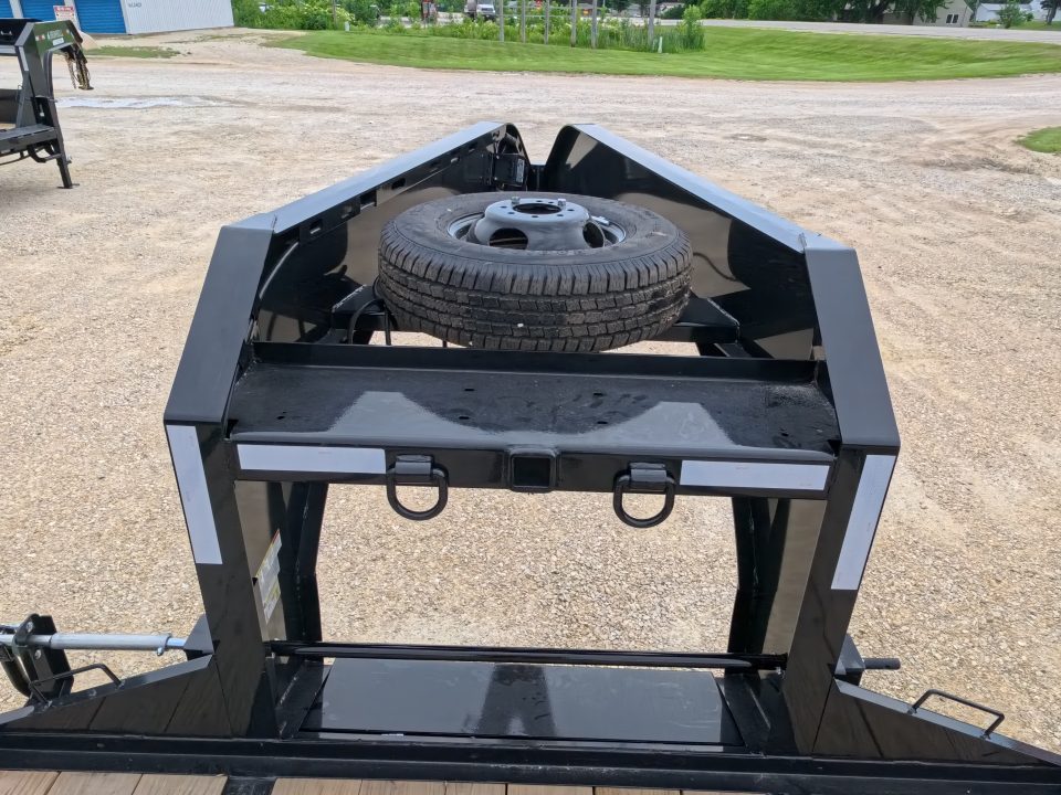 New 2026 Norstar 102"x25' FXG (20+5) Deckover Trailer Gooseneck with 2 -10K Spring Axles, Rampage Ramps, Spare Tire, Mud Flaps and More!