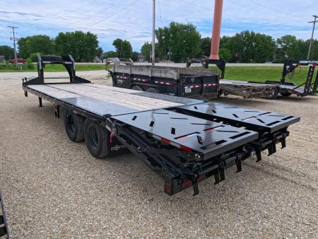 New 2026 Norstar 102"x25' FXG (20+5) Deckover Trailer Gooseneck with 2 -10K Spring Axles, Rampage Ramps, Spare Tire, Mud Flaps and More!