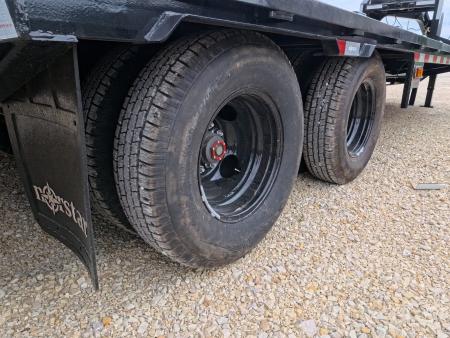 New 2026 Norstar 102"x25' FXG (20+5) Deckover Trailer Gooseneck with 2 -10K Spring Axles, Rampage Ramps, Spare Tire, Mud Flaps and More!