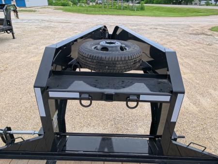 New 2026 Norstar 102"x25' FXG (20+5) Deckover Trailer Gooseneck with 2 -10K Spring Axles, Rampage Ramps, Spare Tire, Mud Flaps and More!