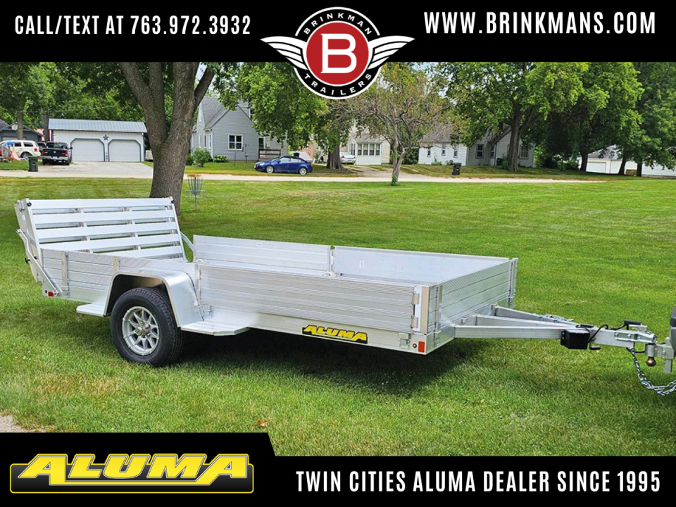 New 2027 Aluma 81x14 ATV Trailer - Full Tailgate and Side Ramps!