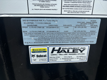 Used 2024 PJ Trailers T6 24x6 GN Tilt Trailer