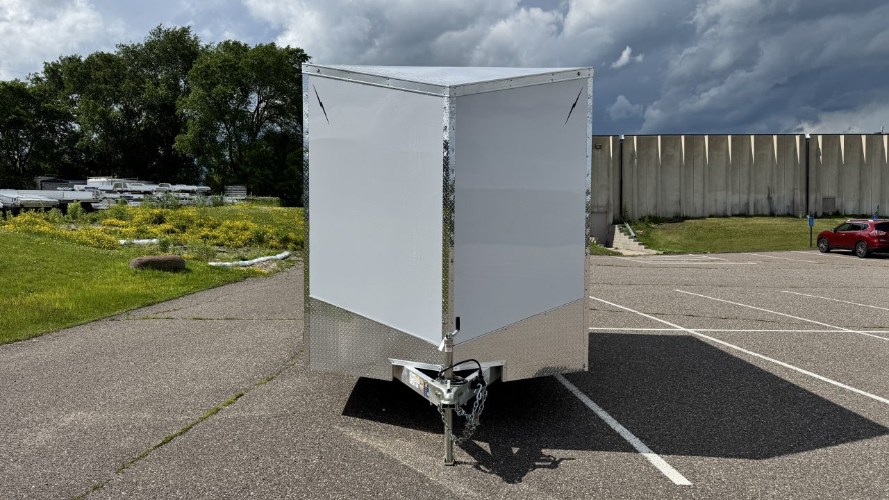New Lightning 7.5x12 Enclosed Trailer - Rear Ramp!