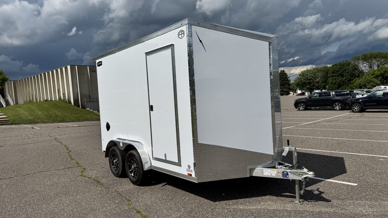 New Lightning 7.5x12 Enclosed Trailer - Rear Ramp!