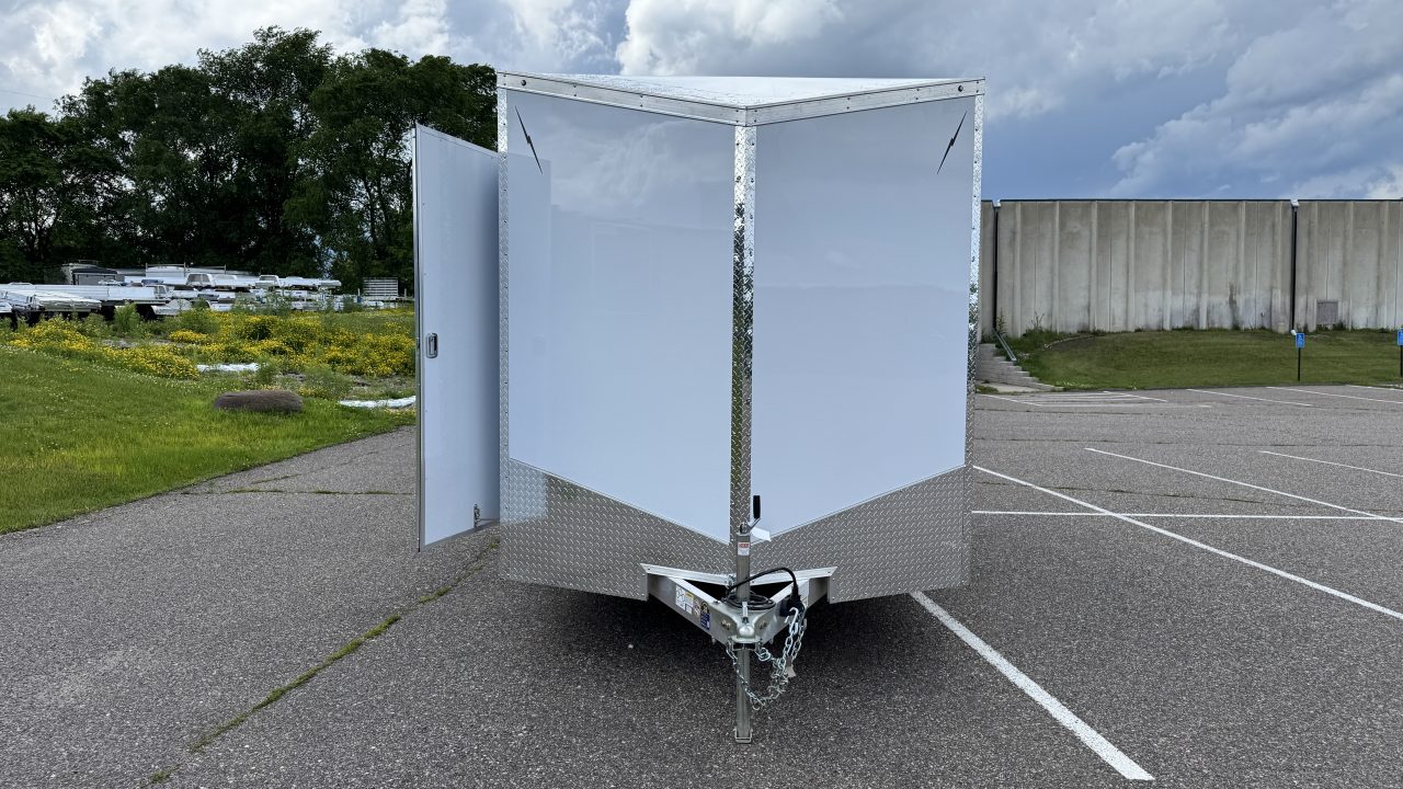 New Lightning 7.5x12 Enclosed Trailer - Rear Ramp!