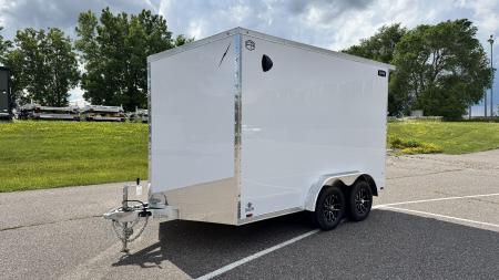 New Lightning 7.5x12 Enclosed Trailer - Rear Ramp!