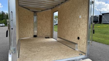 New Lightning 7.5x12 Enclosed Trailer - Rear Ramp!