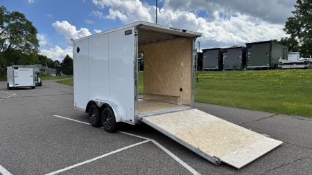 New Lightning 7.5x12 Enclosed Trailer - Rear Ramp!