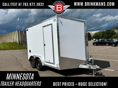 New Lightning 7.5x12 Enclosed Trailer - Rear Ramp!
