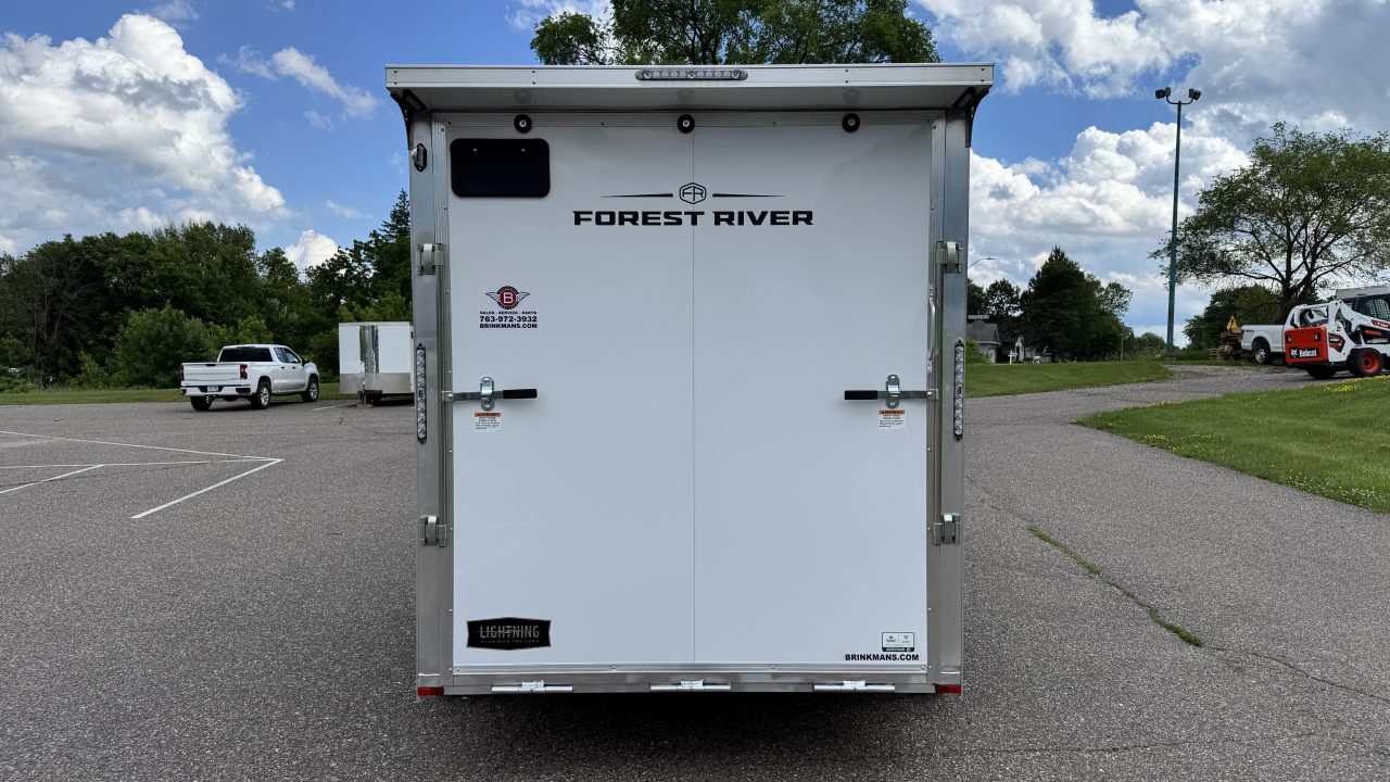 New Lightning 7x14 Aluminum Enclosed Trailer - Ramp Door!