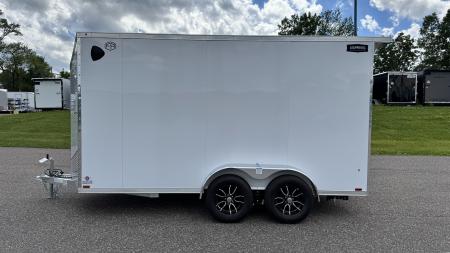 New Lightning 7x14 Aluminum Enclosed Trailer - Ramp Door!