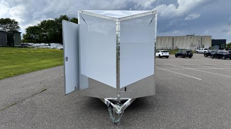 New Lightning 7x14 Aluminum Enclosed Trailer - Ramp Door!