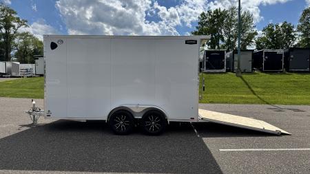New Lightning 7x14 Aluminum Enclosed Trailer - Ramp Door!