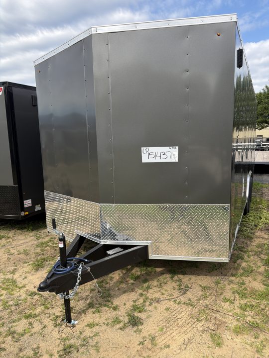 New 2026 Pace American 8.5 X 20 Outback DLX Flat Top V-Nose Car Hauler 10K (030 Charcoal )