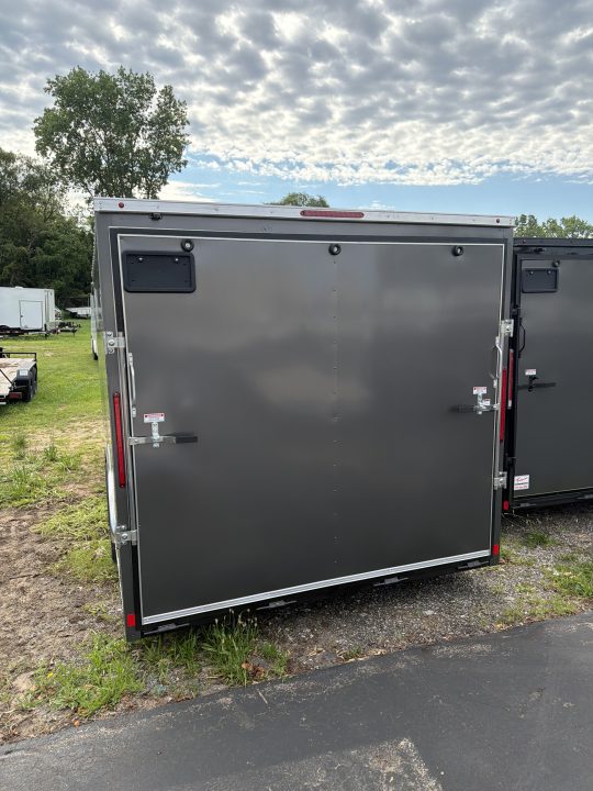New 2026 Pace American 8.5 X 20 Outback DLX Flat Top V-Nose Car Hauler 10K (030 Charcoal )