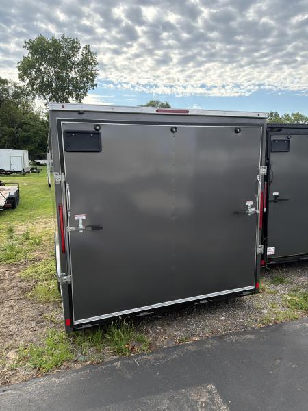 New 2026 Pace American 8.5 X 20 Outback DLX Flat Top V-Nose Car Hauler 10K (030 Charcoal )