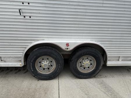 Used 1994 Sooner 20ft livestock trailer Stock / Stock Combo Trailer