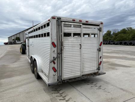 Used 1994 Sooner 20ft livestock trailer Stock / Stock Combo Trailer