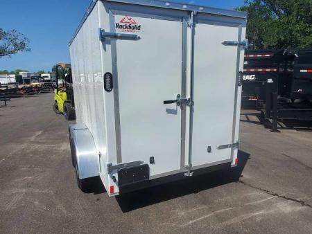New 2026 Rock Solid Cargo 6X12 TA Cargo / Enclosed Trailer WITH REAR BARN DOORS, 6'3  INTERIOR HEIGHT, 4 D RINGS