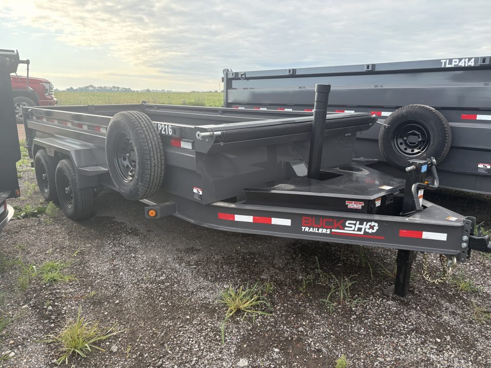 New 2026 Buckshot MFG TLP216 Dump Trailer telescopic cylinder 7k axles