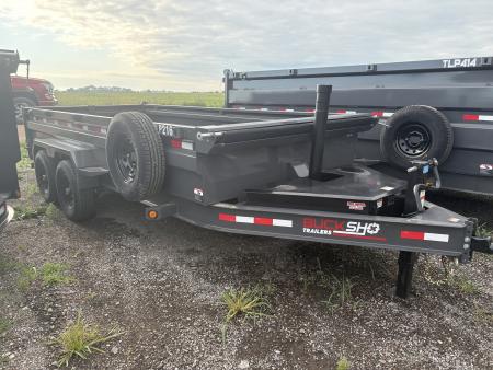 New 2026 Buckshot MFG TLP216 Dump Trailer telescopic cylinder 7k axles