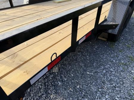 New 2026 Down 2 Earth 82X14 Tandem Axle Utility Trailer, Tube Top Rail, Spring Assist Gate