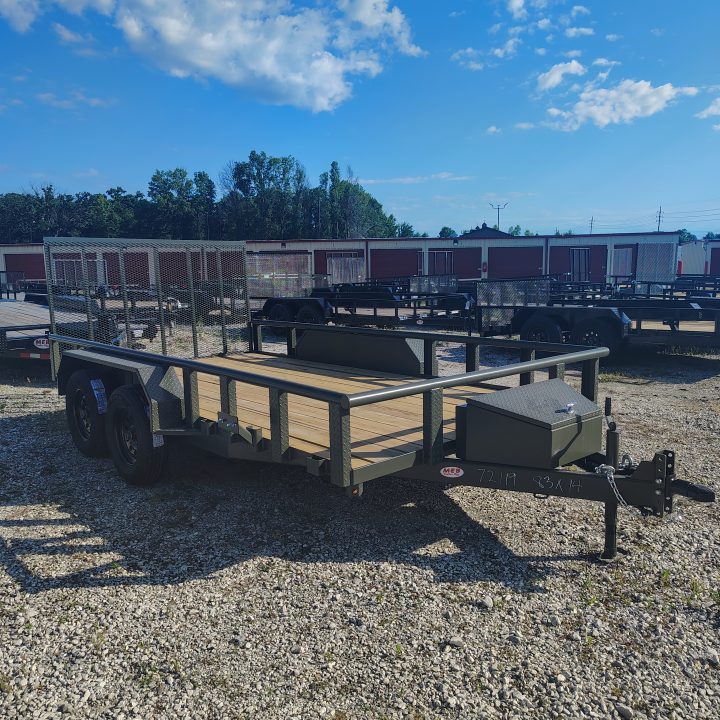 New 2026 MEB 83x14 TA , 2' Dovetail with 30" gate or straight deck with 48" gate,, pipe rails, 3.5k axles, Hunting package Utility Trailer