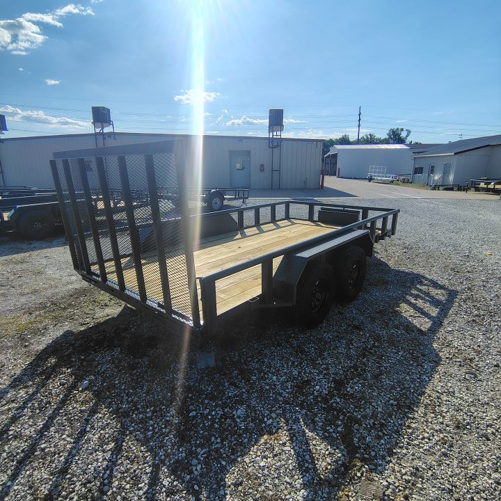 New 2026 MEB 83x14 TA , 2' Dovetail with 30" gate or straight deck with 48" gate,, pipe rails, 3.5k axles, Hunting package Utility Trailer