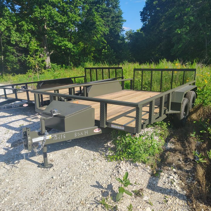 New 2026 MEB 83x14 TA , 2' Dovetail with 30" gate or straight deck with 48" gate,, pipe rails, 3.5k axles, Hunting package Utility Trailer