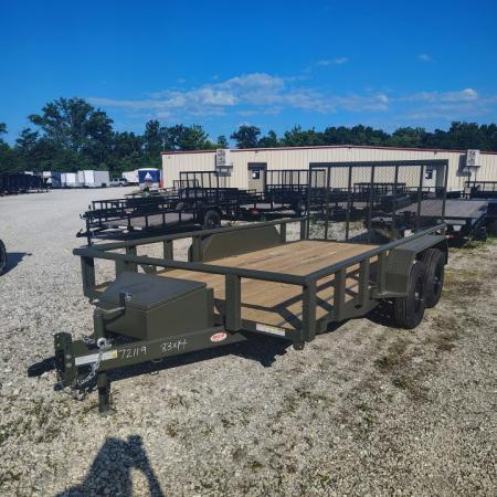 New 2026 MEB 83x14 TA , 2' Dovetail with 30" gate or straight deck with 48" gate,, pipe rails, 3.5k axles, Hunting package Utility Trailer