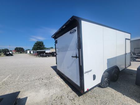 New 2026 Formula Trailers 8.5x16 Conquest SE Flat Top Sloped V-Nose Enclosed Trailer