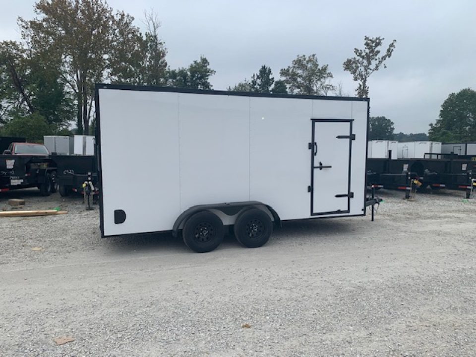 New 2026 Mammoth 7x16 TA Cargo / Enclosed Trailer, 7' interior height , 3.5k axles, .080 polycore exterior